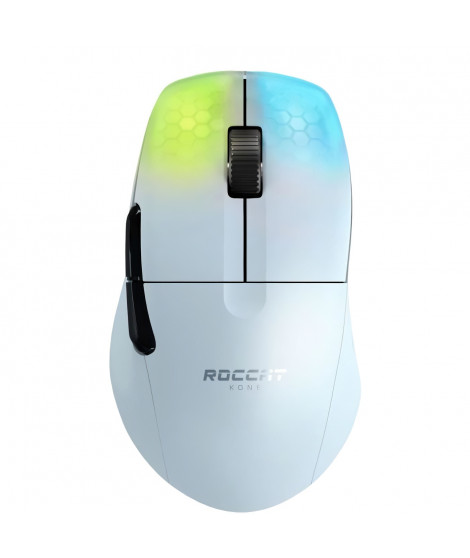 ROCCAT Souris de jeu ergonomique ultraperformante Kone One Pro Air White