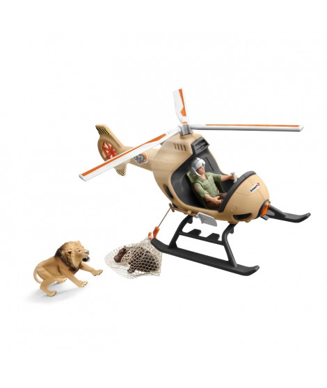 Schleich - Hélicoptere pour sauvetage d'animaux - 42476