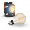 Philips Hue White Ambiance, ampoule LED connectée E27 Filament G93 Globe, Bluetooth, fonctionne avec Alexa, Google et Homekit