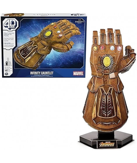 Marvel - GANT DE L'INFINI DE THANOS - Maquette 4D a construire - 35 cm