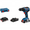 Perceuse-visseuse Bosch Professional GSR 18V-55 + 2 batteries 2,0Ah + Chargeur GAL 18V-40  - 06019H5205