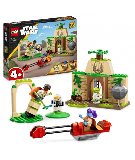 LEGO Star Wars 75358 Le Temple Jedi de Tenoo, Jouet avec Figurine de Droide et Maître Yoga