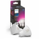 Philips Hue Ampoules LED Connectées White & Color Ambiance GU10, Bluetooth, pack de 2, fonctionne avec Alexa, Google et Homekit