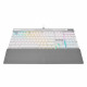 Clavier Gaming optique-mécanique - AZERTY - CORSAIR - K70 PRO OPX - Rétroéclairage LED RGB - Blanc (CH-910951A-FR)