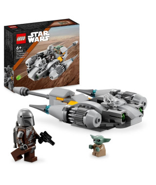 LEGO Star Wars 75363 Microfighter Chasseur N-1 du Mandalorien, Jouet Le Livre de Boba Fett avec Figurine Bébé Yoda