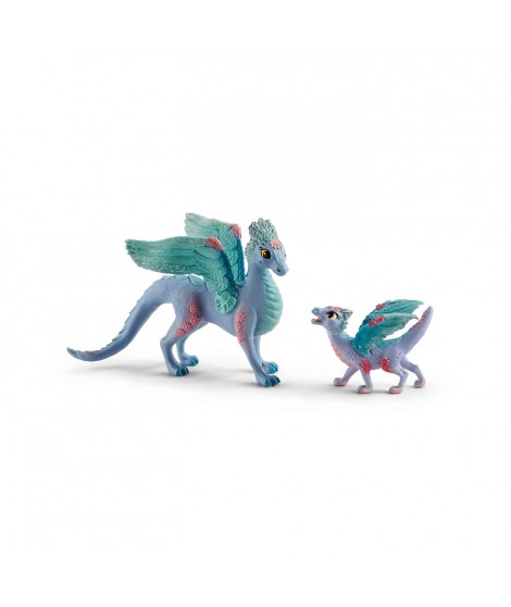 Schleich - Dragon aux fleurs avec son petit - 70592