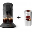 Machine a café dosette SENSEO Original Plus CSA210/63 noir + Canister offert