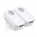 CPL 2000 Mbps - TP-Link TL-PA9025P KIT - Prise CPL avec 2 ports Gigabit avec prise intégrée - Boitier CPL Kit de 2