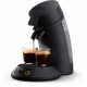 Machine a café dosette SENSEO Original Plus CSA210/63 noir + Canister offert