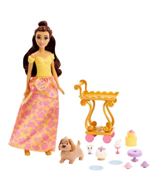 Princesse Disney  - Belle Et Son Service a Thé - Poupées Mannequins - 3 Ans Et +