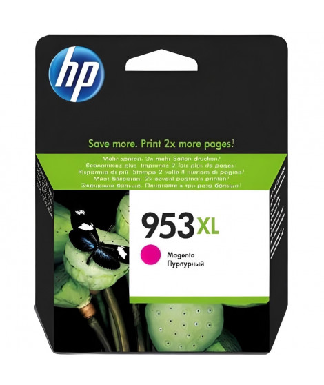 HP 953XL Cartouche d'encre magenta grande capacité authentique (F6U17AE) pour HP OfficeJet Pro 8710/8715/8720