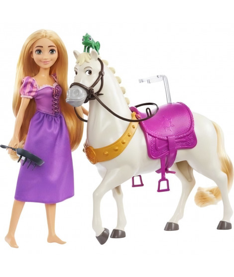 Princesse Disney  - Coffret Raiponce Et Maximus  - Poupées Mannequins - 3 Ans Et +