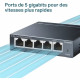 Switch Ethernet Gigabit - TP-LINK - 10/100/1000 Mbps - 5 ports RJ45 metallique - Switch RJ45 - TL-SG105