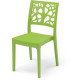 Lot de 4 chaises de jardin TETI ARETA - 52 x 46 x H 86 cm - Vert anis