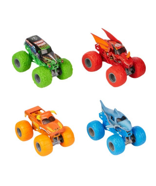 PACK DE 4 VÉHICULES DIE CAST 1:64 Monster Jam