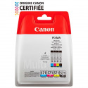 Pack de 4 cartouches d'encre - CANON - CLI-571 - Noir/Cyan/Magenta/Jaune