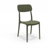 Lot de 4 chaises de jardin CALIPSO ARETA - 53 x 46 x H 88 cm - Olive