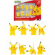 Bandai - Pokémon - 8 Figurines Battle - Pack de 8 Figurines Pikachu - JW2604