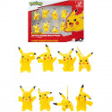 Bandai - Pokémon - 8 Figurines Battle - Pack de 8 Figurines Pikachu - JW2604