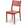 Lot de 4 chaises de jardin OLIMPIA ARETA - 52 x 46 x H 86 cm - Rouge