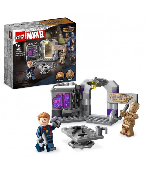 LEGO Marvel 76253 Le QG des Gardiens de la Galaxie Volume 3, Jouet avec Minifigurines Groot et Star-Lord