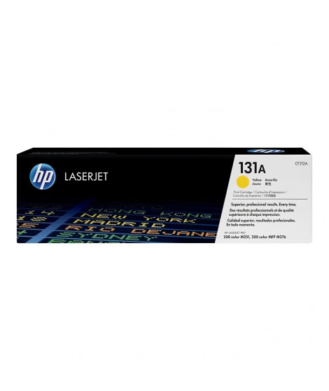 HP 131A Cartouche de toner jaune LaserJet authentique (CF212A) pour HP LaserJet Pro 200 Color M251/M276