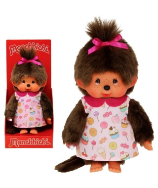 Peluche Monchhichi Pop & Candy - 20 cm - BANDAI