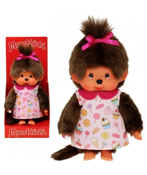 Peluche Monchhichi Pop & Candy - 20 cm - BANDAI