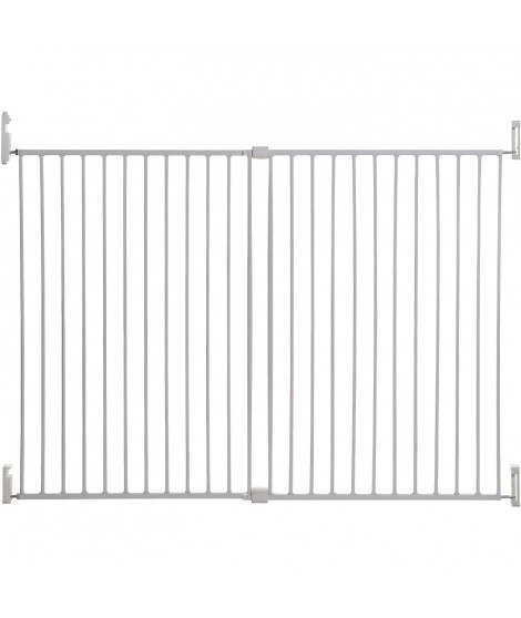 Dreambaby Barriere de sécurité Broadway Gro-Gate Extra-Large et Extra-Grande (pour 76 - 134 cm), blanc