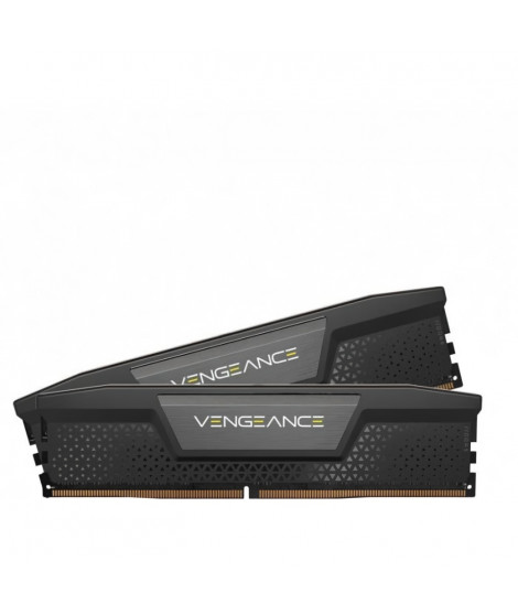 Mémoire RAM - CORSAIR - Vengeance DDR5 - 16GB 2x8GB DIMM -5200MT/s - Intel XMP - 1.25V - Noir (CMK16GX5M2B5200C40)