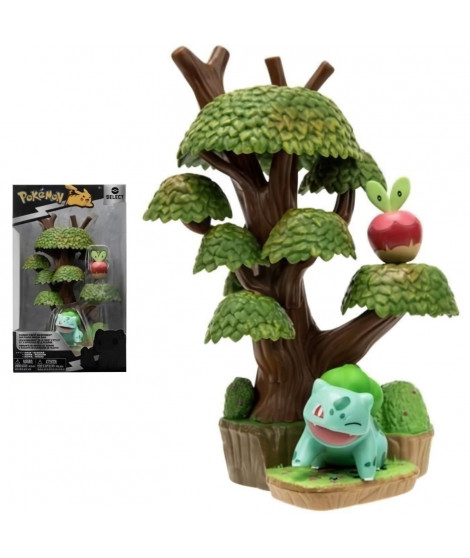 Pokémon - Pack environnement - Foret d'été avec Bulbizarre 5cm - BANDAI