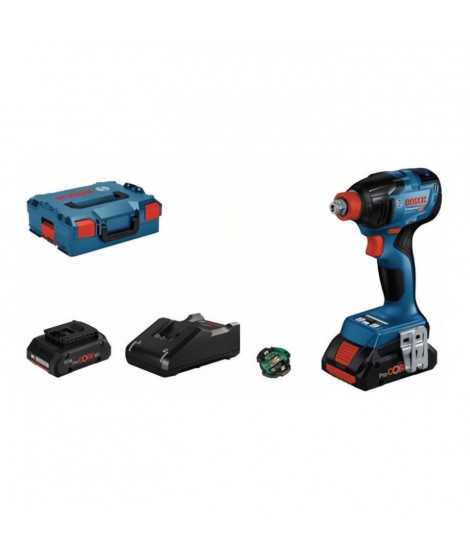 Visseuse a chocs Bosch Professional GDX 18V-210 C + 2 batteries ProCORE 4,0Ah + chargeur GAL 18V-40 + L-BOXX - 06019J0203