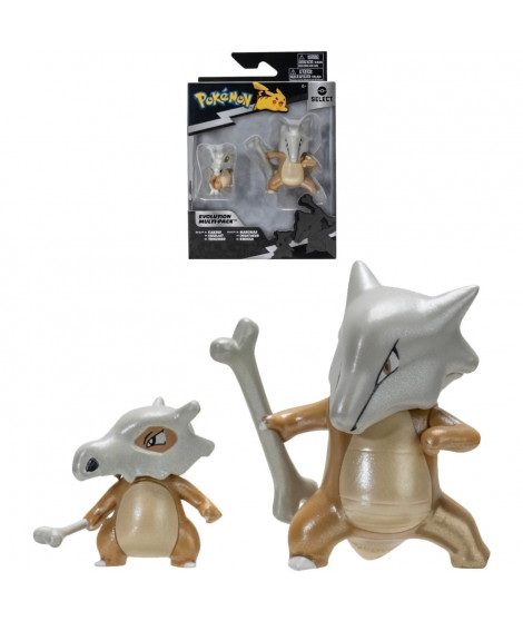 Pokémon - Pack évolution Osselait (5 cm) & Ossatueur (10 cm) - BANDAI