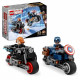 LEGO Marvel 76260 Les Motos de Black Widow et de Captain America, Jouet Avengers L'âge d'Ultron