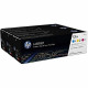 HP 131A Pack de cartouches de toner trois couleurs LaserJet authentiques (U0SL1AM) pour HP LaserJet Pro 200 Color M251/M276