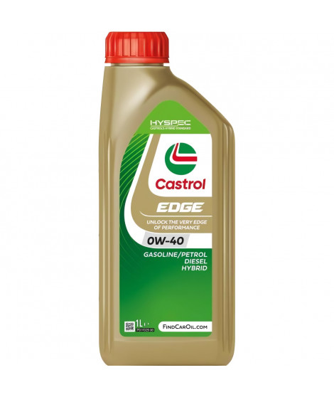 Huile moteur - CASTROL - EDGE 0W-40 - 1L