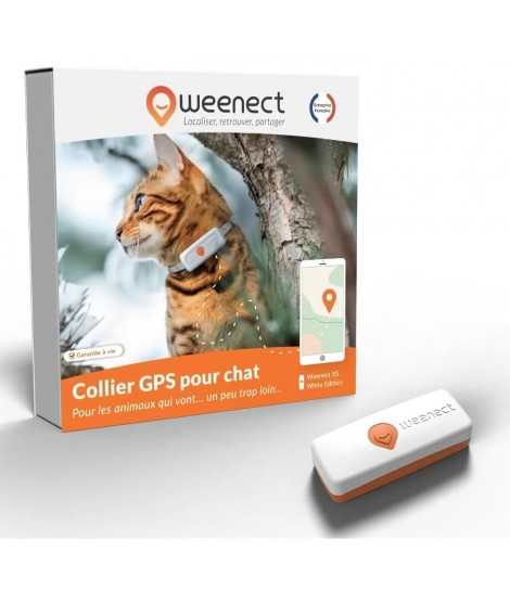 Traceur GPS pour Chat - Weenect XS (White Edition 2023)