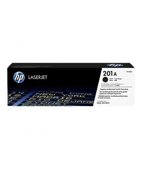 HP 201A Cartouche de toner noir LaserJet authentique (CF400A) pour HP Color LaserJet Pro M252/M274/M277