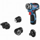 Perceuse-visseuse Bosch Professional GSR 12V-35 FC + GFA 12-H + GFA 12-B + L-BOXX - 06019H300B