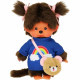 Bandai - Peluche Monchhichi kawai bandouliere - 20 cm