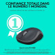 LOGITECH - Souris sans fil optique - M185 - Gris