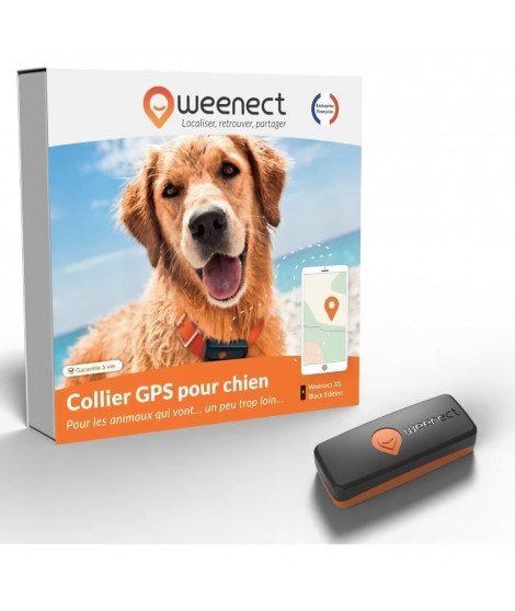 Traceur GPS pour Chien - Weenect XS (Black Edition 2023)