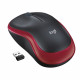 LOGITECH - Souris sans fil optique - M185 Rouge