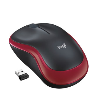 LOGITECH - Souris sans fil optique - M185 Rouge