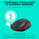 LOGITECH - Souris sans fil optique - M185 Rouge