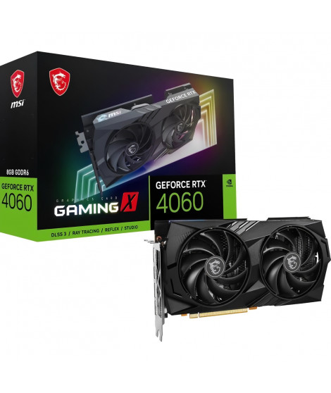 MSI - Carte Graphique - GeForce RTX 4060 GAMING X 8G