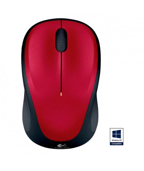 LOGITECH - Souris sans fil optique - M235 Rouge