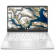 PC Portable HP Chromebook 14a-na0023nf - 14 HD - Celeron N4120 - RAM 4Go - Stockage 128Go eMMC - Intel UHD - Chrome 64