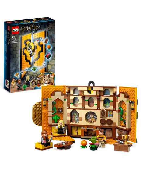 LEGO Harry Potter 76412 Le Blason de la Maison Poufsouffle - Jouet avec Figurines et Déco Château Poudlard