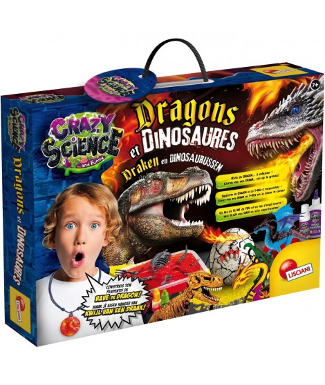 Crazy Science - loisirs créatifs - Dragons et Dinosaures a construire - LISCIANI